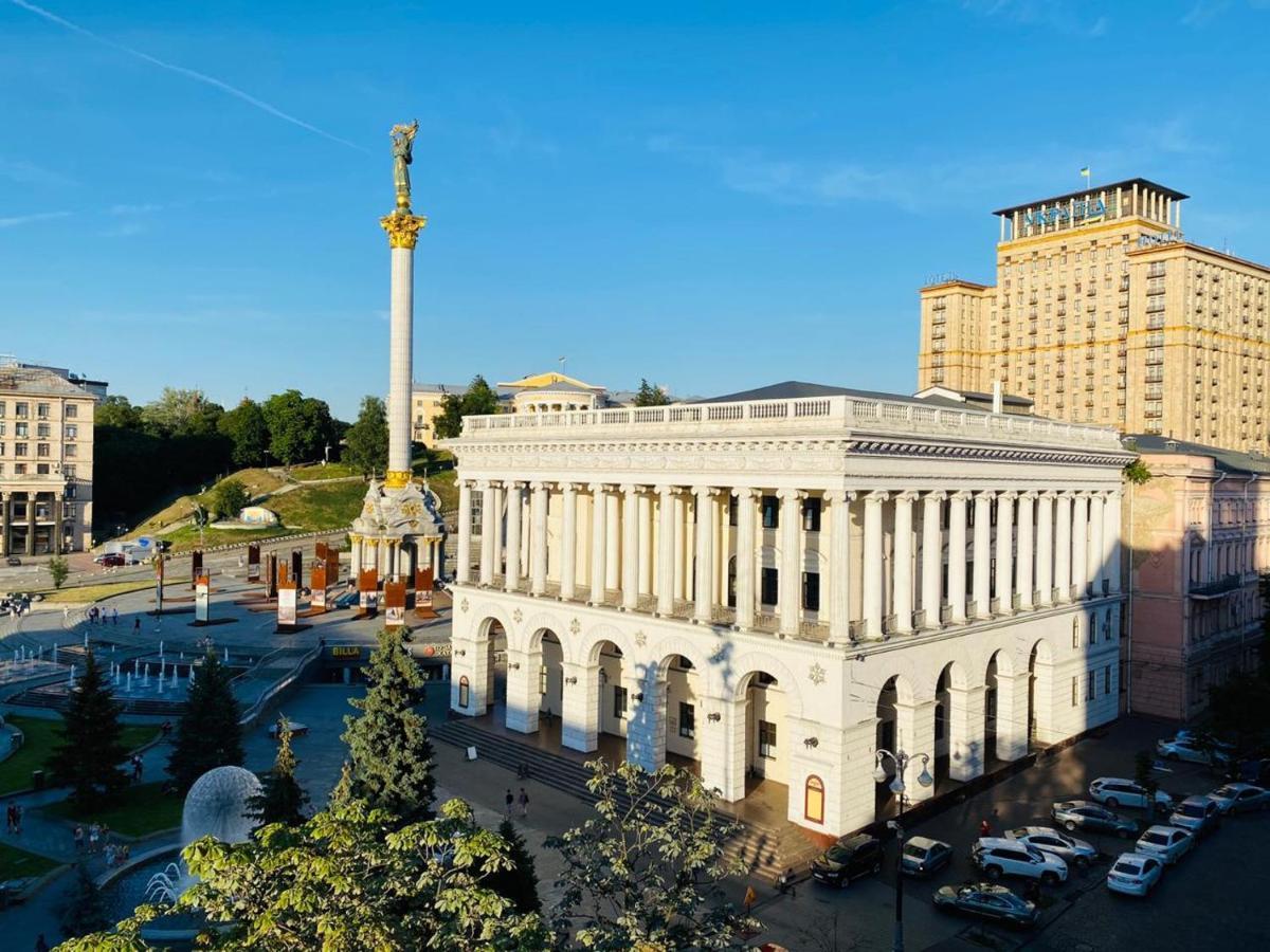 Apartamento Amazing View Of Independence Square Kiev Exterior foto
